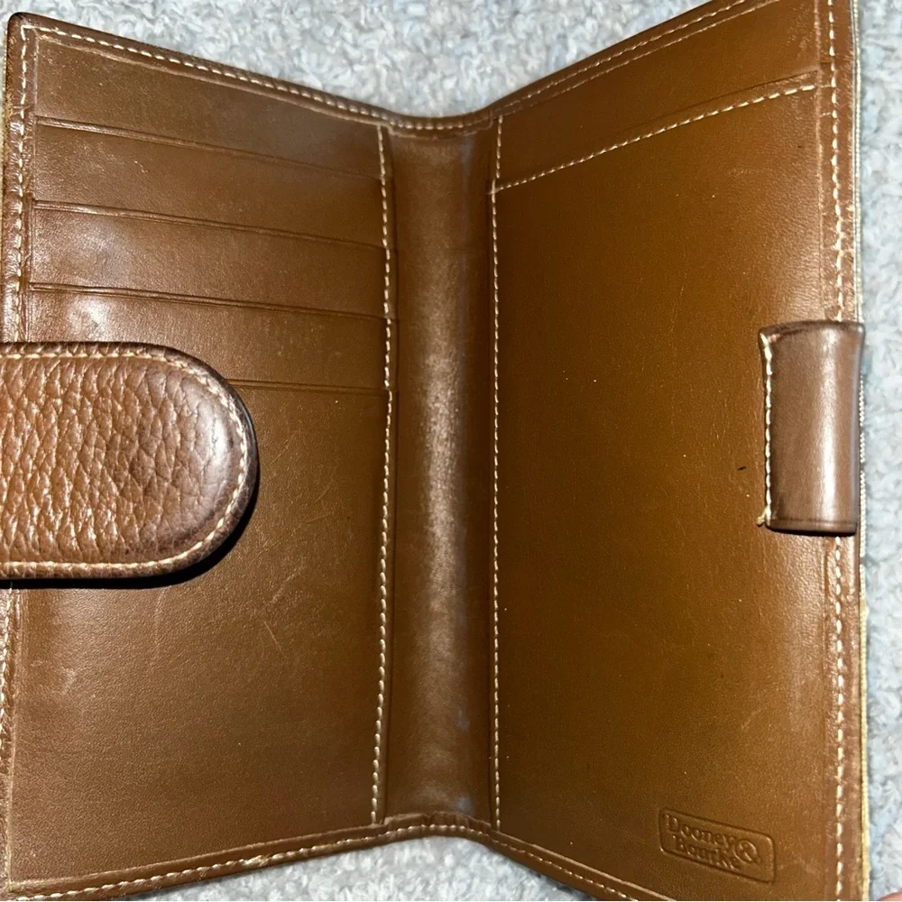Dooney & Bourke Signature Tan and Brown Hobo Bag